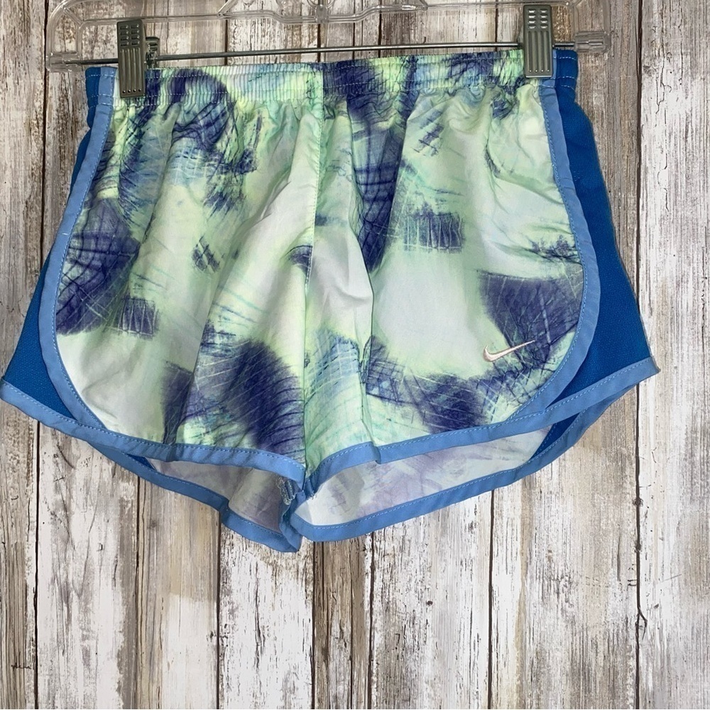 Nike Kids Green & Blue Tempo Shorts